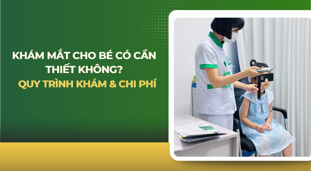 khám mắt cho bé