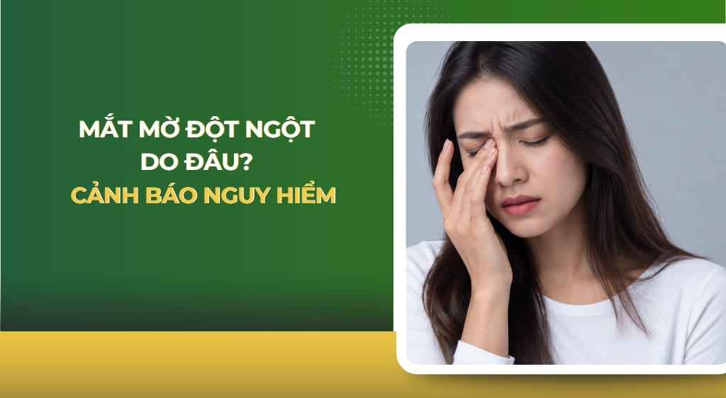 mắt mờ đột ngột