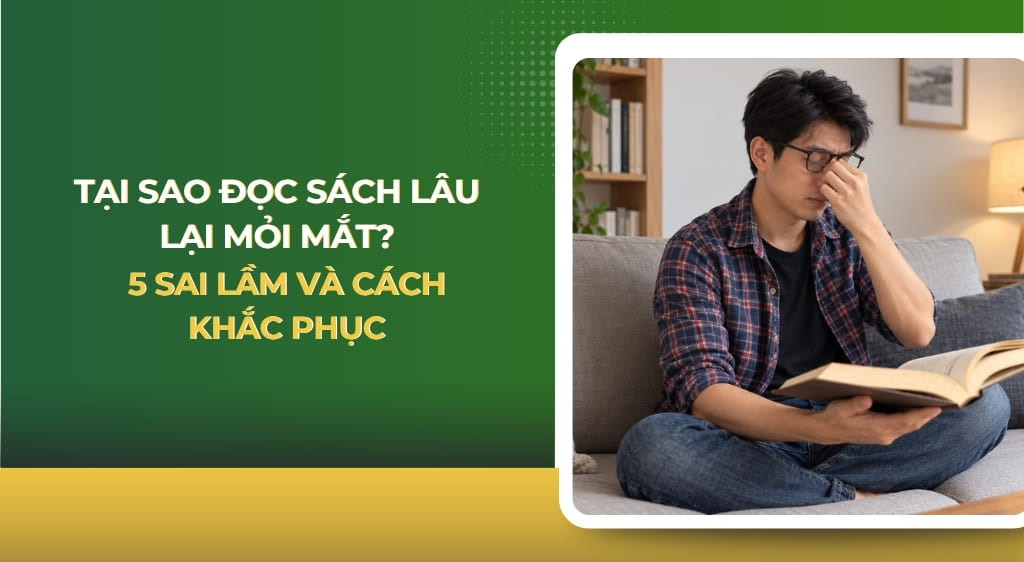 tại sao đọc sách lâu lại mỏi mắt