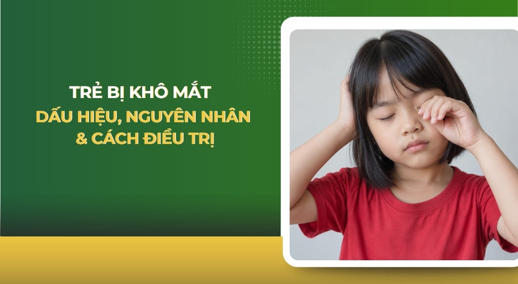 trẻ bị khô mắt