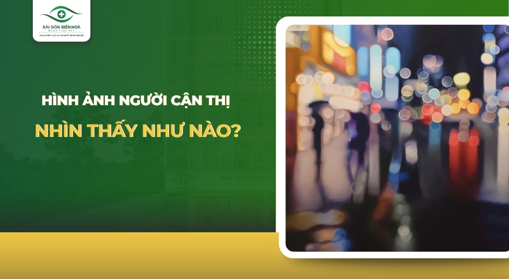 hình ảnh người cận thị nhìn thấy