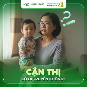 Nguy cơ trẻ em bị cận cao