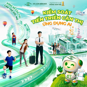 Kiểm soát tiến triển cận thị ứng dụng AI