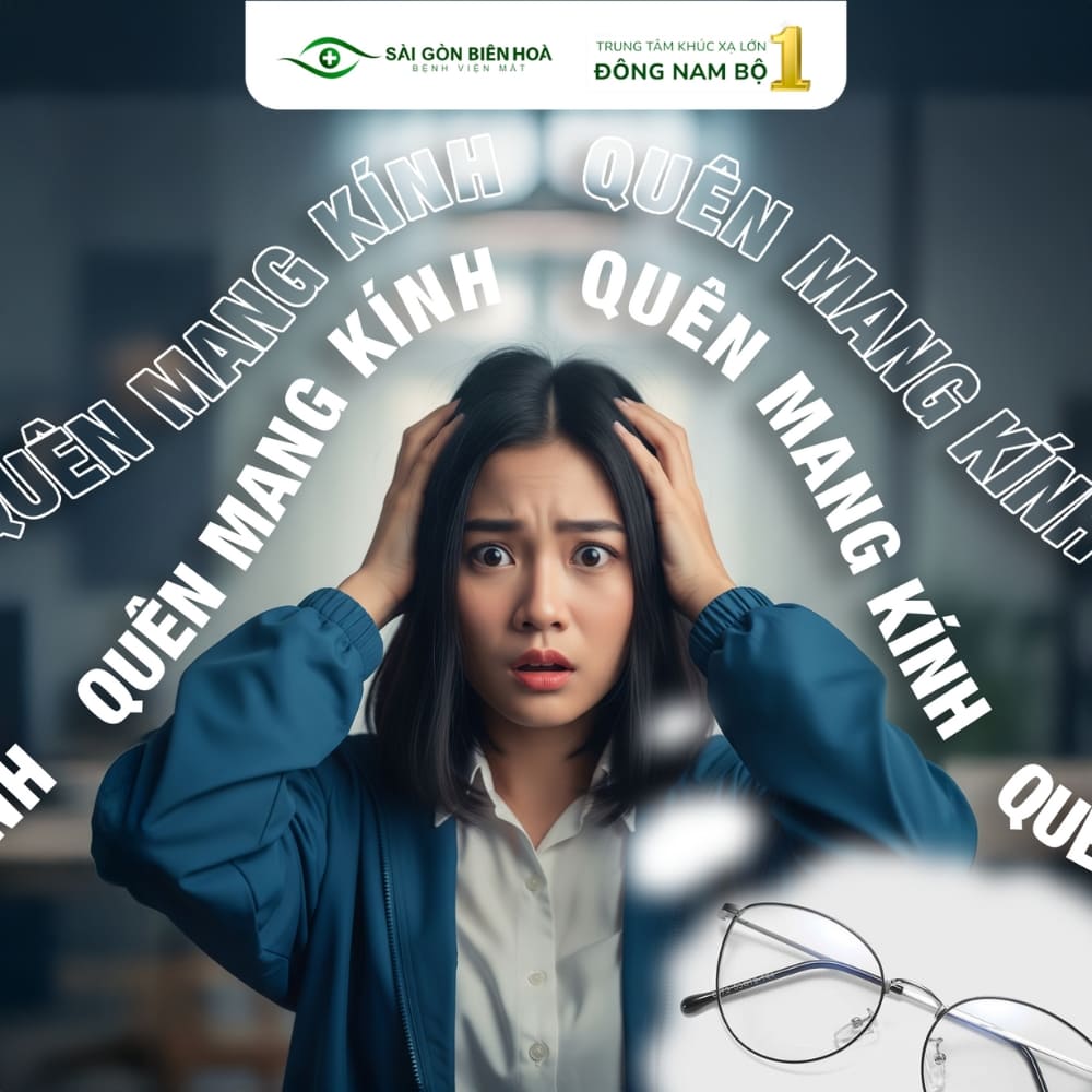 Cảm giác đi làm mà quên mang kính