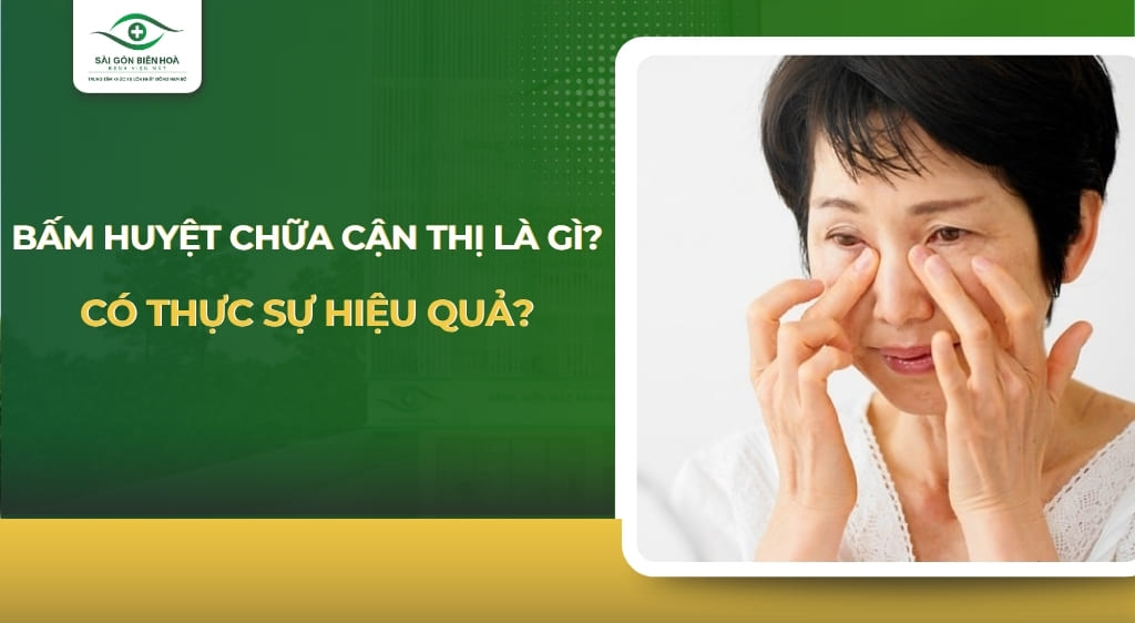 Bấm huyệt chữa cận thị