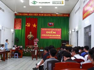 Bệnh viện Mắt Sài Gòn Biên Hòa đồng hành cùng công tác khám NVQS tại phường Tam Hiệp