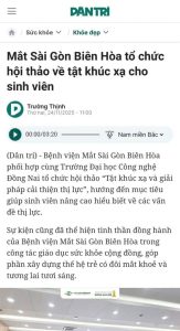 Báo Dân Trí Bệnh viện Mắt Sài Gòn Biên Hòa tổ chức hội thảo về tật khúc xạ cho sinh viên