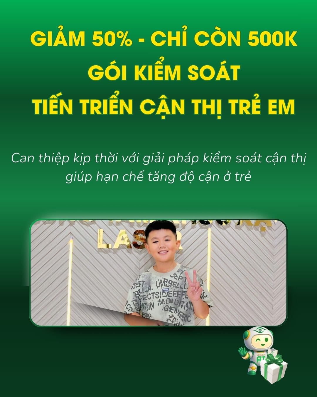 chương trình ưu đãi gói kiểm soát tiến triển cận thị