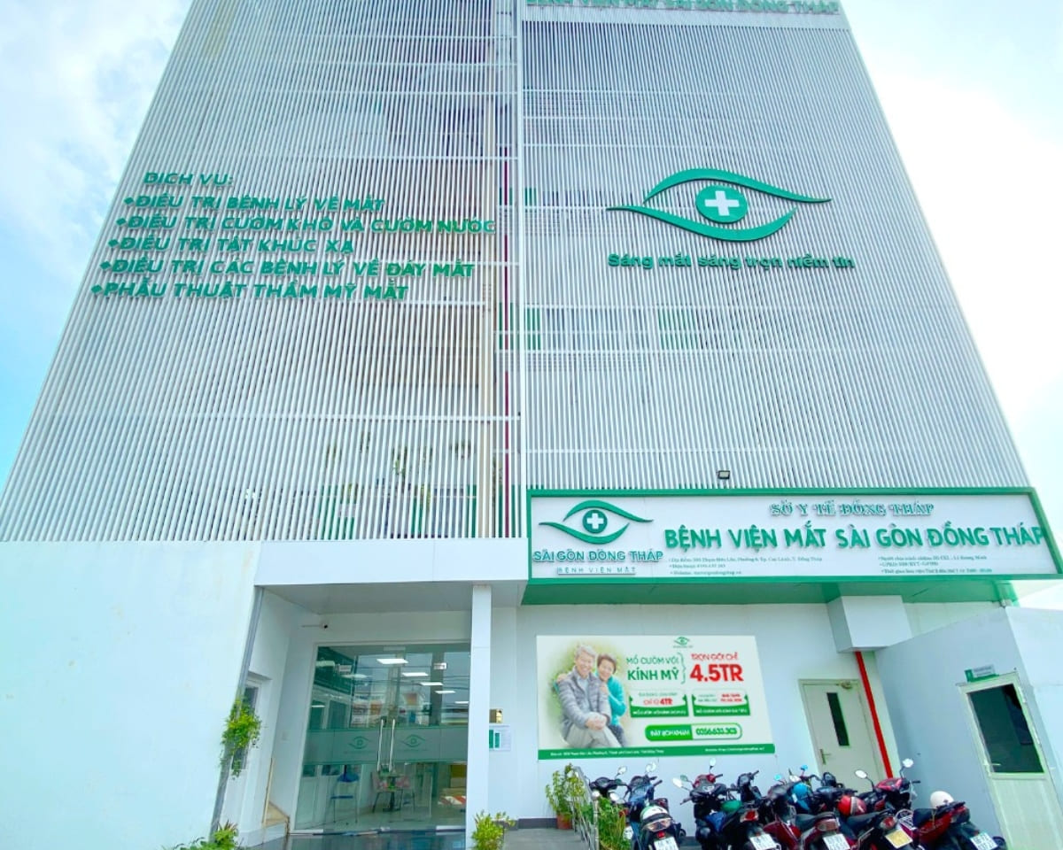 Cơ sở vật chất của Bệnh viện Mắt Sài Gòn Đồng Tháp