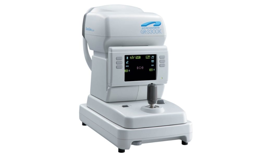 Máy đo khúc xạ GR-3300K là máy hiện đại giúp đánh giá chính xác tật khúc xạ của bệnh nhân