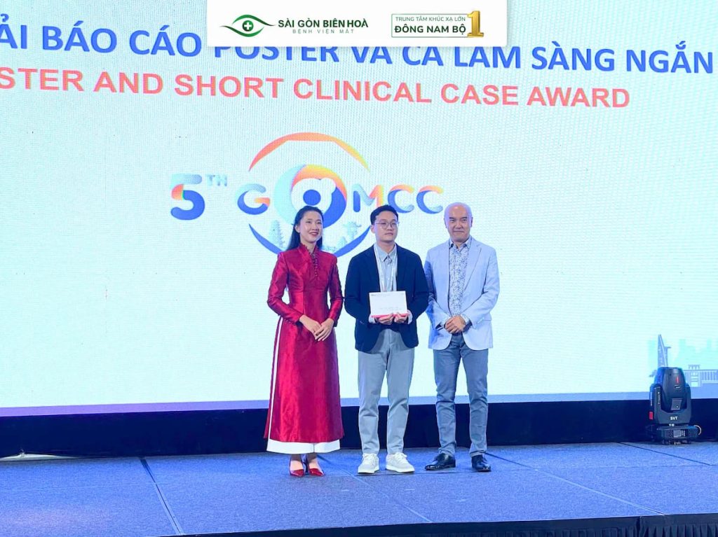 Ths.BS Lê Thái Minh Hiếu – đại diện Bệnh viện Mắt Sài Gòn Biên Hòa xuất sắc đạt giải nhì tại hội thảo