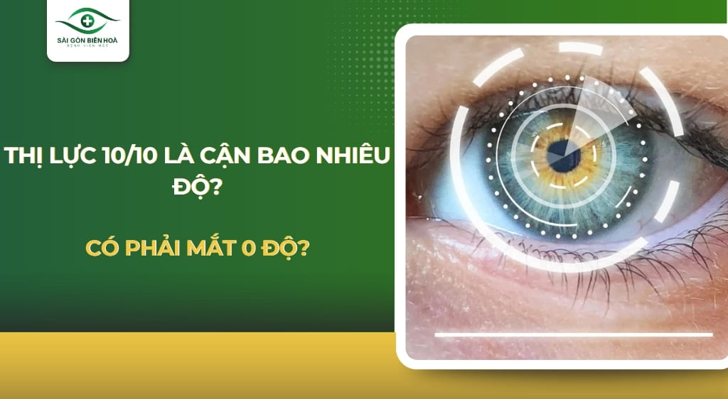 thị lực 10/10 là cận bao nhiêu độ