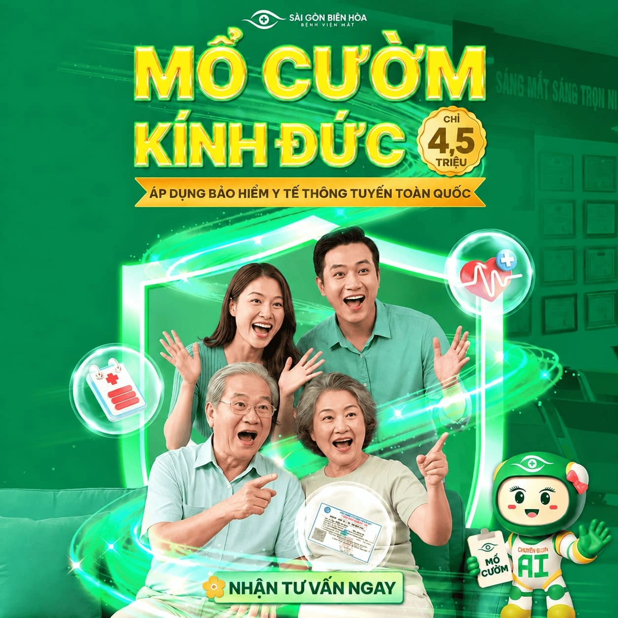 Ưu đãi mổ cườm kính Đức 4.5 triệu