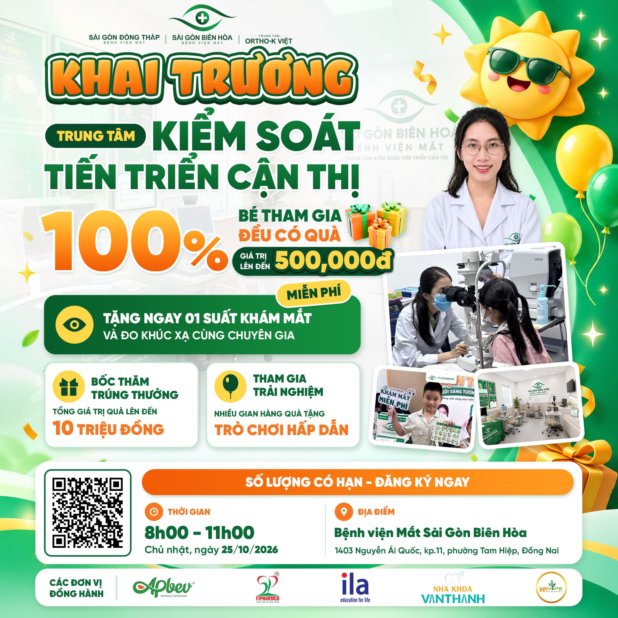 Khai trương Trung tâm Kiểm soát Tiến triển Cận thị