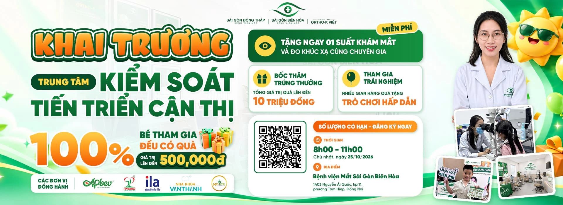 Khai trương Trung tâm Kiểm soát Tiến triển Cận thị