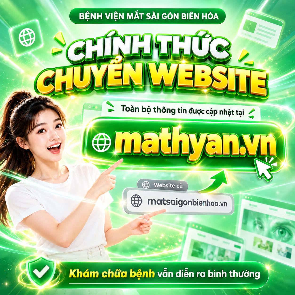 Thông báo chính thức chuyển Website